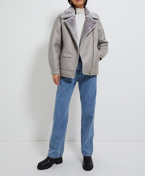 Куртка авиатор серая George 000332