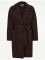 Palton dame bucle maro cu cordon George 000363